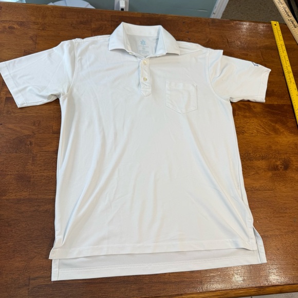 turtleson Other - Men's Turtleson Tour Performance White Polo Shirt size medium